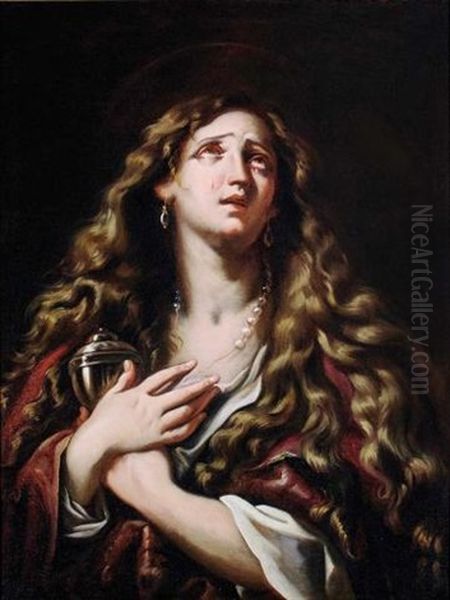 The Penitent Magdalene Oil Painting by Giovanni Battista Beinaschi