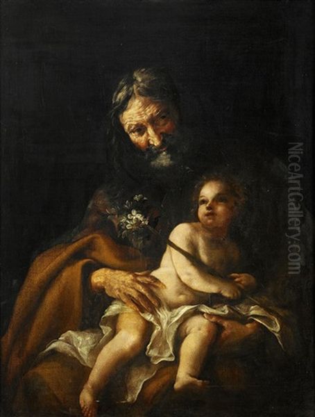 John The Baptist Oil Painting by Giovanni Battista Beinaschi