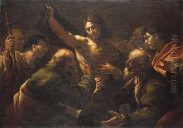 The Incredulity Of Saint Thomas Oil Painting by Giovanni Battista Beinaschi