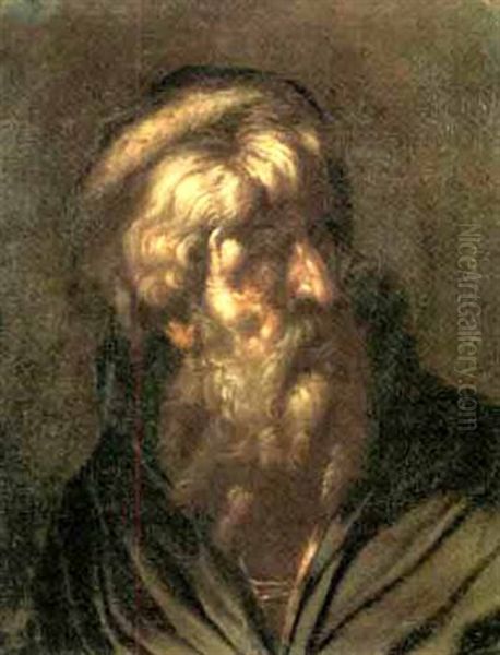 Busto Di Uomo Con Barba Oil Painting by Giovanni Battista Beinaschi