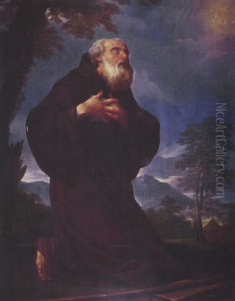 Saint Francis Oil Painting by Giovanni Battista Beinaschi