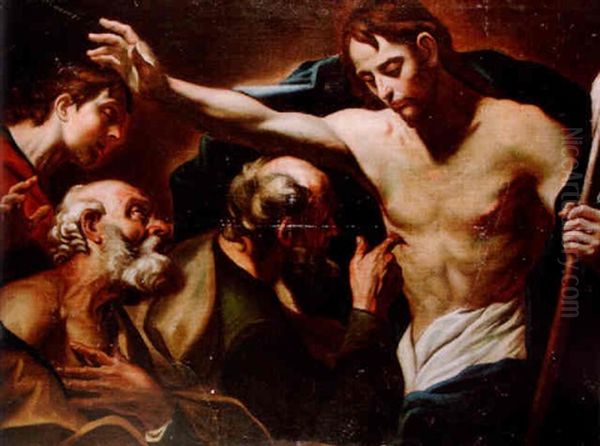 The Incredulity Of St. Thomas Oil Painting by Giovanni Battista Beinaschi