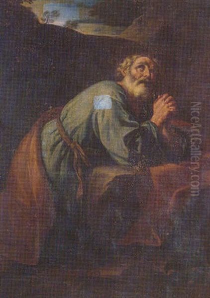 Saint Peter Repentant Oil Painting by Giovanni Battista Beinaschi