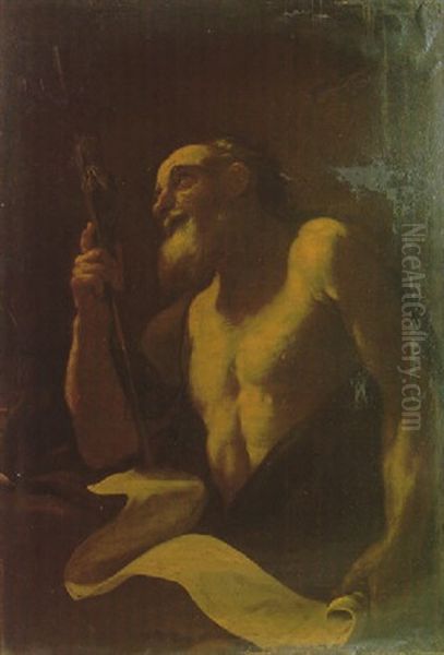 The Penitent Saint Jerome Oil Painting by Giovanni Battista Beinaschi