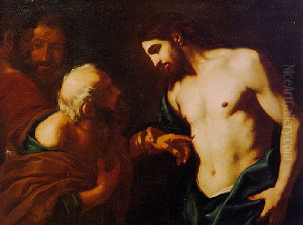 The Doubting Thomas Oil Painting by Giovanni Battista Beinaschi