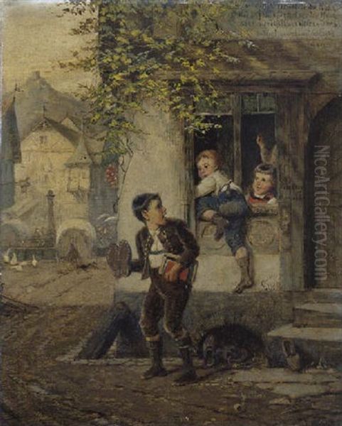 Die Ausreisser Oil Painting by Fritz Beinke