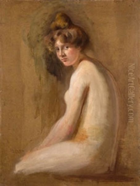 Desnudo Femenino (boceto) Oil Painting by Pablo Antonio Bejar Novella