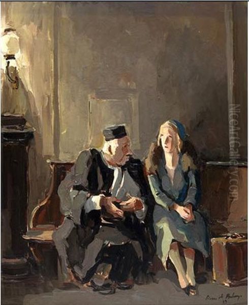 La Cliente, Dernier Conseil Oil Painting by Pierre De Belay