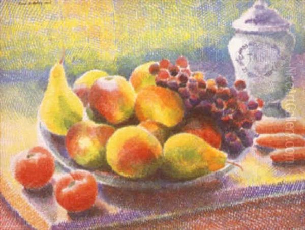 Nature Morte Aux Fruits Oil Painting by Pierre De Belay