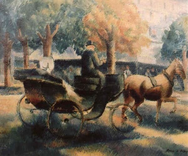 La Caleche Oil Painting by Pierre De Belay