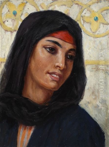 Donna Orientale Oil Painting by Adolfo Belimbau