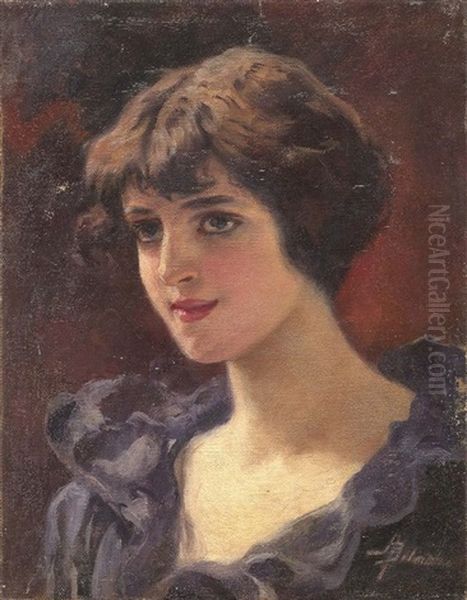 Giovane Signora Oil Painting by Adolfo Belimbau