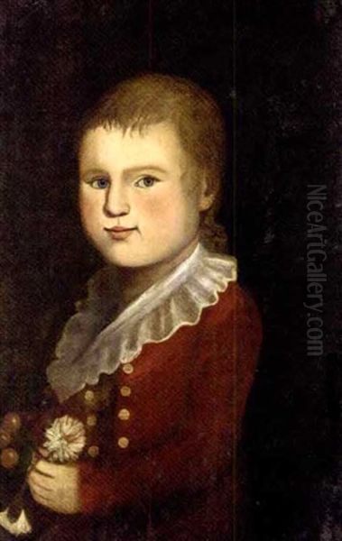 Portrait Of A Boy Oil Painting by Zedekiah Belknap