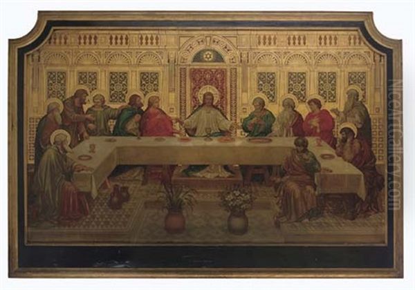 The Last Supper (in Collab. W/alfred Bell Studio) Oil Painting by Alfred Bell