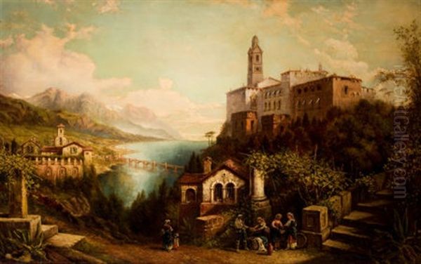 Lago Maggiore Oil Painting by John Bell