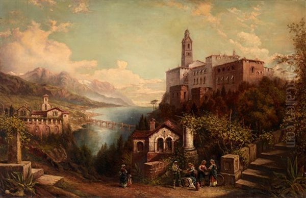 Lago Maggiore Oil Painting by John Bell