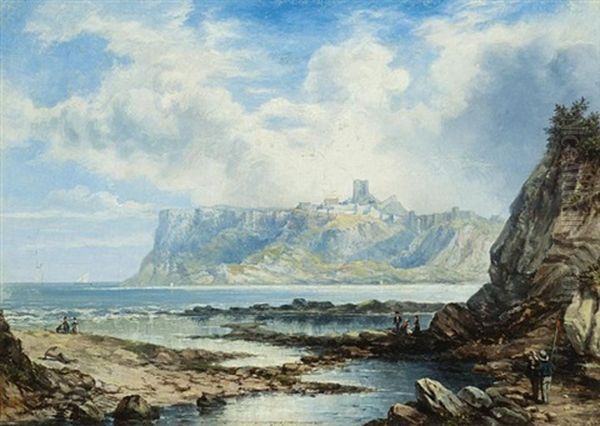 Scarborough Castle (+ Peasholme, Scarborough; Pair) Oil Painting by John Bell