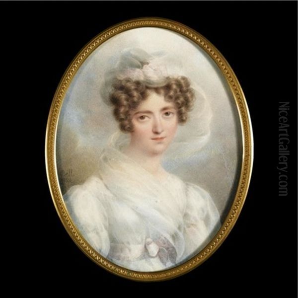 Portrait Of A Lady Oil Painting by Rodolphe Bell