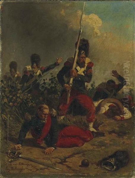 Zouaves Oil Painting by Eugene Alexandre Bellange