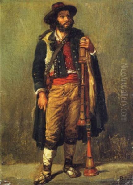 Pfifferaro Oil Painting by Eugene Alexandre Bellange