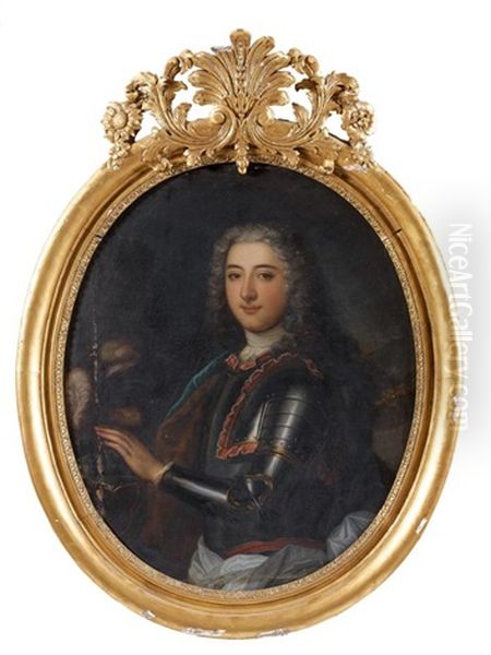 Portrait Du (comte De Tressan ?) Oil Painting by Alexis-Simon Belle