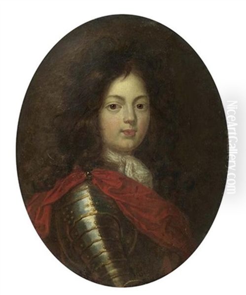 Bildnis Des Duc De Bourgogne Oil Painting by Alexis-Simon Belle