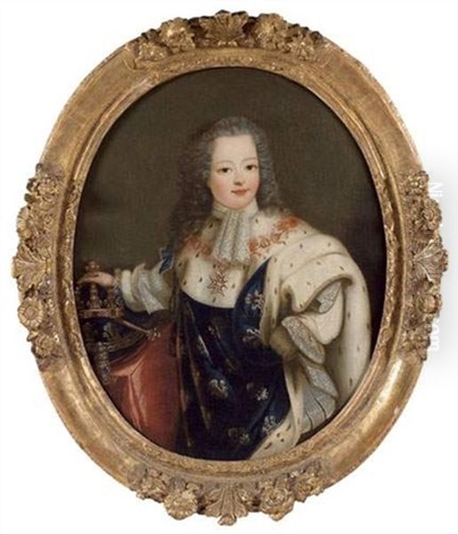 Louis Xv Le Bienaime Enfant Oil Painting by Alexis-Simon Belle