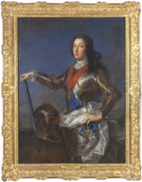 Portrait De Louis, Duc D'orleans Oil Painting by Alexis-Simon Belle