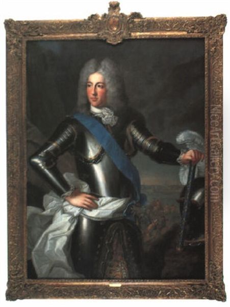 Portrait Des Ludwig Heinrich Prinz Von Cond,-bourbon Oil Painting by Alexis-Simon Belle