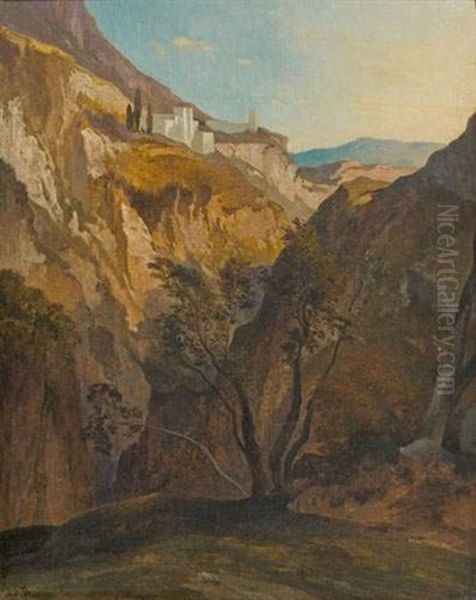 Paysage D'algerie Oil Painting by Jean Joseph Francois Bellel