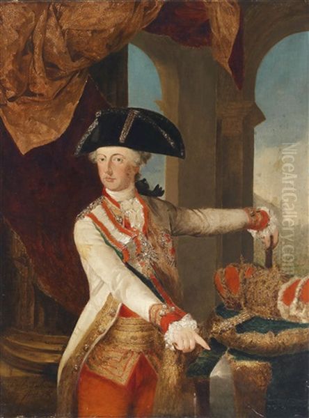 Bildnis Kaiser Joseph Ii Oil Painting by Jean Baptiste Bellemans