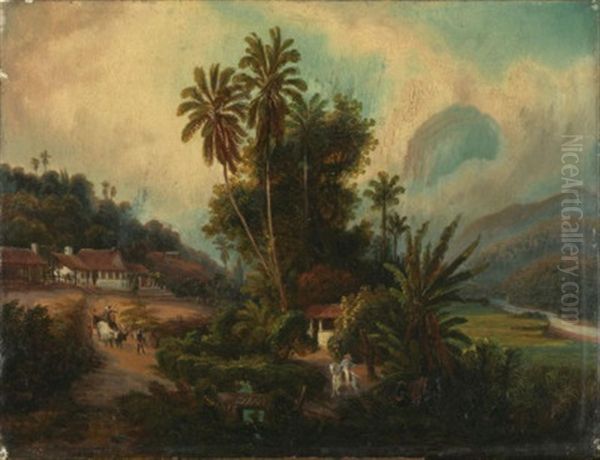 Kubanische Landschaft Oil Painting by Ferdinand Bellermann