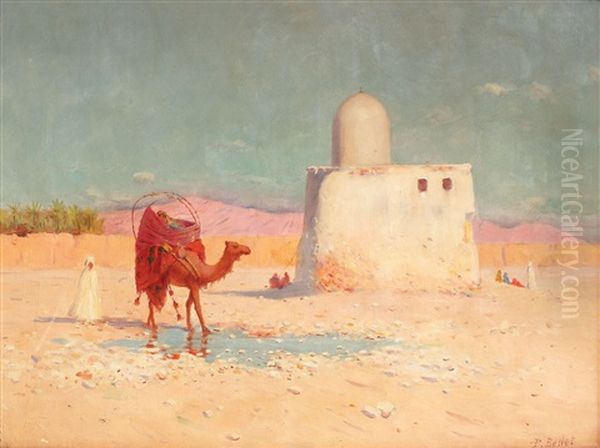 Peisaj Oriental Oil Painting by Pierre Bellet