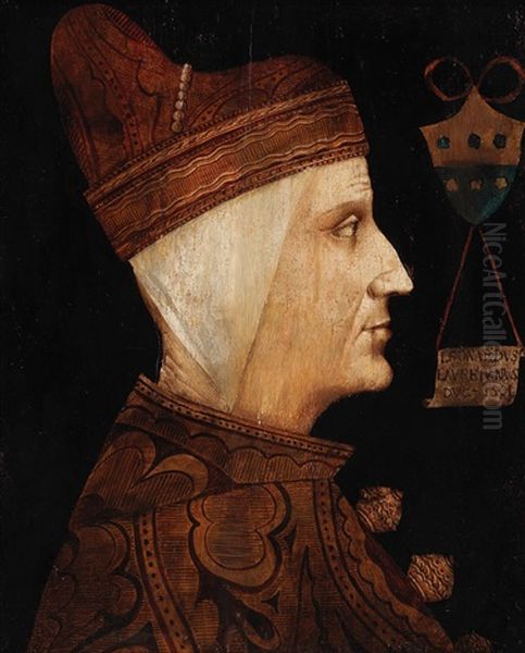 Portrait Of Doge Loredan Oil Painting by Gentile Bellini