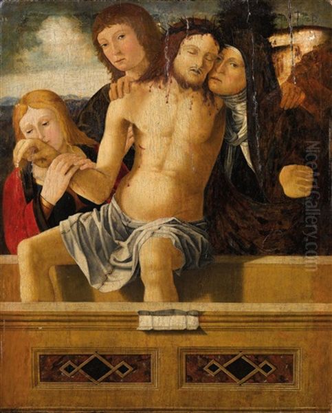 The Entombment Of Christ Oil Painting by Giovanni Bellini