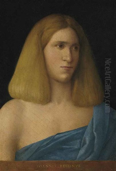 Portrait Of A Young Man, Bust-length Oil Painting by Giovanni Bellini