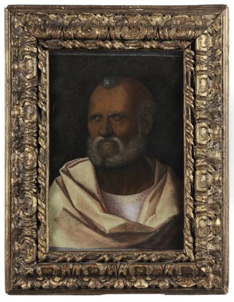 Bearded Man (saint Peter?) Oil Painting by Giovanni Bellini