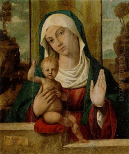 Madonnan Med Barnet Oil Painting by Giovanni Bellini