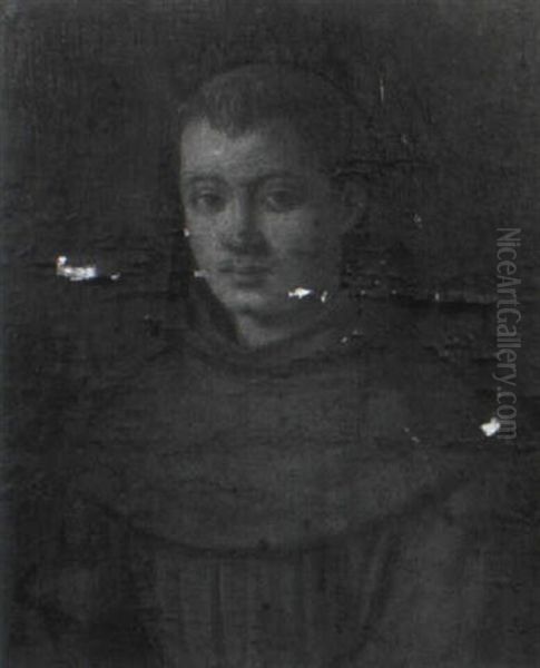 Portrait Of A Friar Oil Painting by Giovanni Bellini