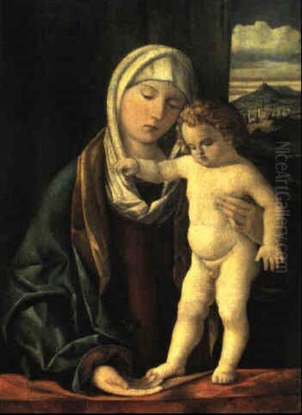 Madonna Con Il Bambino Oil Painting by Giovanni Bellini