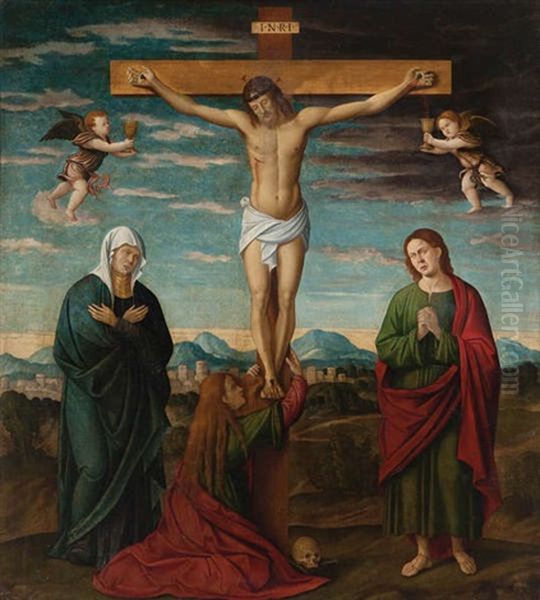 Golgotha Oil Painting by Jacopo Bellini