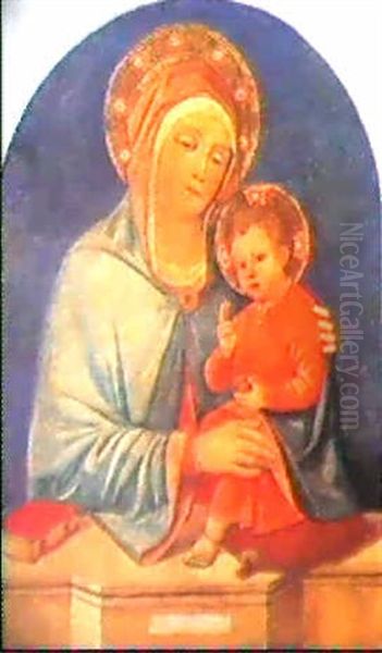 Madonna Col Bambino Oil Painting by Jacopo Bellini