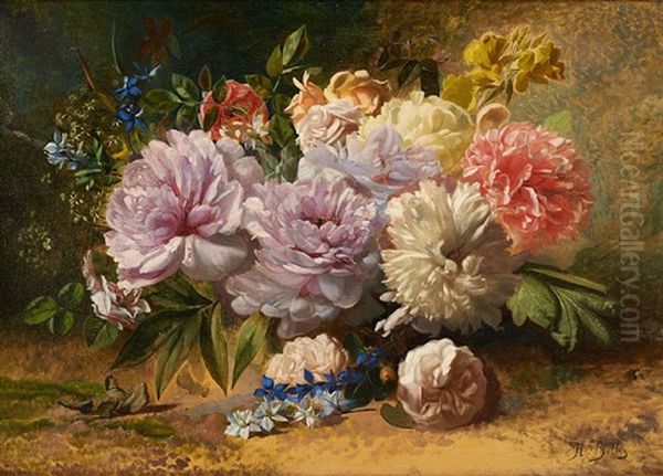 Jetee De Fleurs Oil Painting by Hubert Bellis