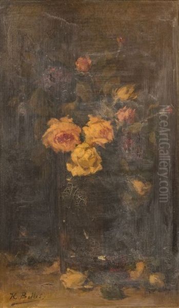 Le Bouquet De Fleurs Oil Painting by Hubert Bellis