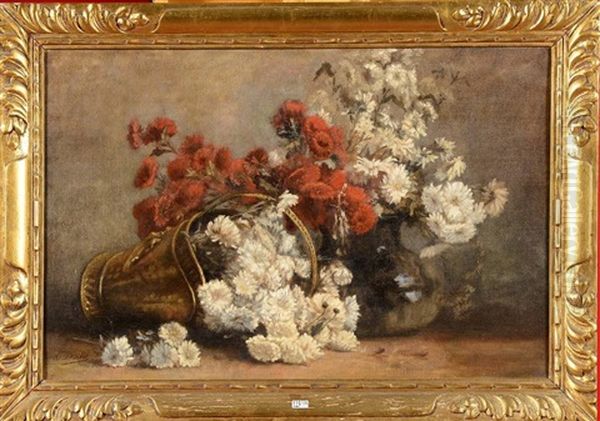 Fleurs Des Champs Oil Painting by Hubert Bellis