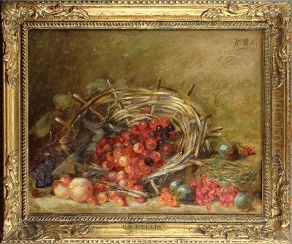 Le Panier De Cerises Oil Painting by Hubert Bellis