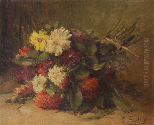 Bouquet Des Fleurs Oil Painting by Hubert Bellis