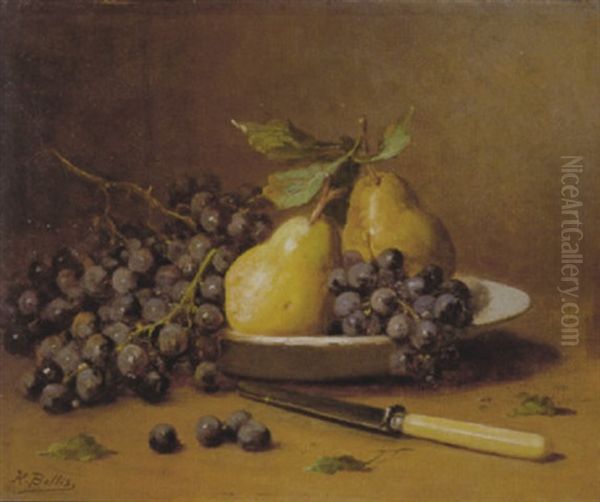 Stilleven Mit Fruit Oil Painting by Hubert Bellis