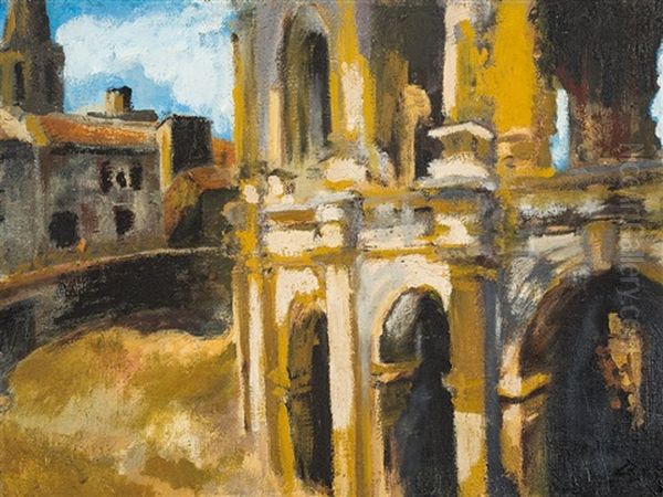 Verona Oil Painting by Giorgio Belloni