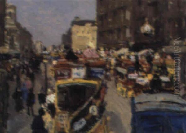 Charing Cross, London Oil Painting by Giorgio Belloni